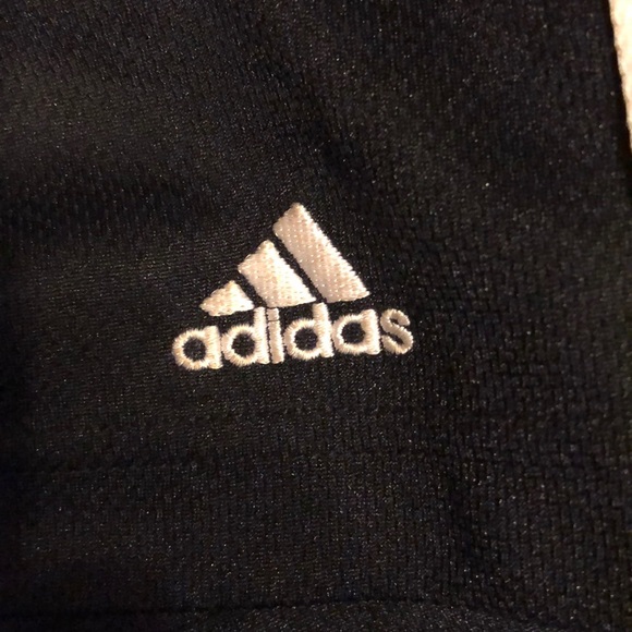 Adidas black white shorts size s with drawstring - Picture 2 of 3